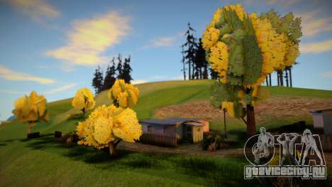 Листва деревьев с Бартом (Simpsons) by AkulaBOne для GTA San Andreas