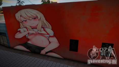 Anime Girl Wall Art для GTA San Andreas