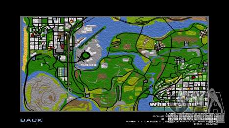 Нарисованная карта для GTA San Andreas
