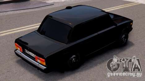 Vaz 2107 [Black] для GTA 4