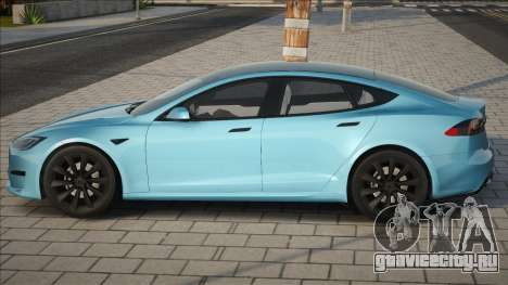 Tesla Model S Plaid Blue для GTA San Andreas