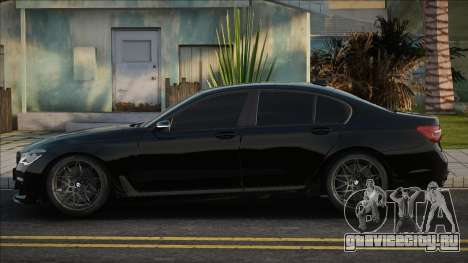 BMW 750I XDrive Black [Ukr Plate] для GTA San Andreas