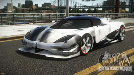 Koenigsegg Agera One G-Sport S3 для GTA 4