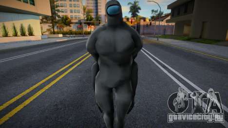 Among Us Imposter Musculosos Black для GTA San Andreas