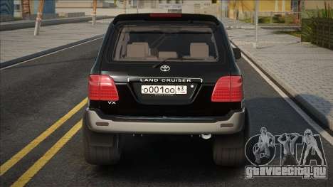 Toyota Land Cruiser 100 [Black] для GTA San Andreas