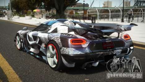 Koenigsegg Agera One G-Sport S5 для GTA 4