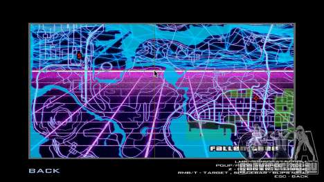 Карта в стиле Retrowave для GTA San Andreas