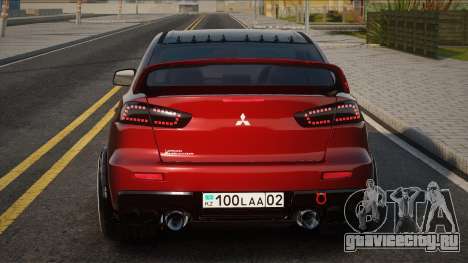 Mitsubishi Lancer Evolution X Red для GTA San Andreas