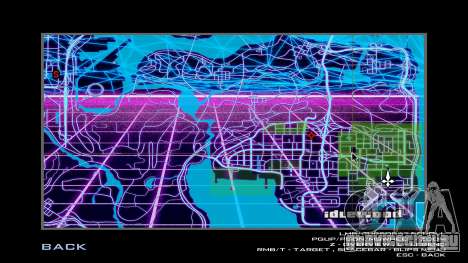 Карта в стиле Retrowave для GTA San Andreas