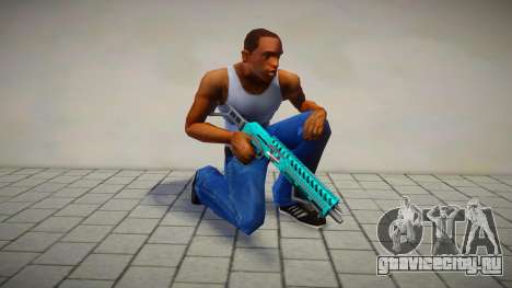 Green-Blue Chromegun для GTA San Andreas