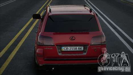 Lexus LX570 [UKR Red] для GTA San Andreas