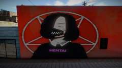 Anime Girl Wall Art Hentai для GTA San Andreas