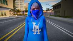 DOAXVV Shizuku - Hoodie LA Crips v1 для GTA San Andreas