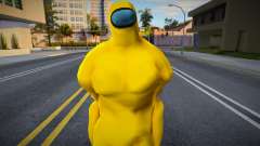 Among Us Imposter Musculosos Yellow для GTA San Andreas