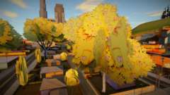Листва деревьев с Бартом (Simpsons) by AkulaBOne для GTA San Andreas