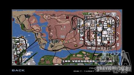 Рисованная карта для GTA San Andreas