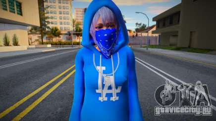 DOAXVV Shizuku - Hoodie LA Crips v1 для GTA San Andreas