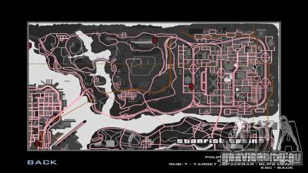 Gray-Pink Map для GTA San Andreas