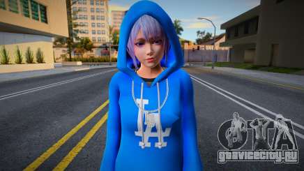 DOAXVV Shizuku - Hoodie LA Crips v2 для GTA San Andreas