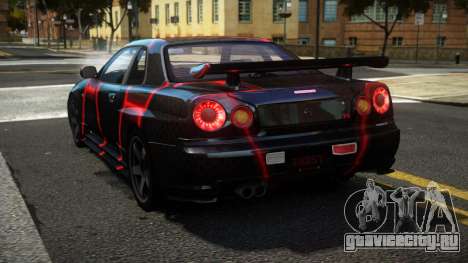 Nissan Skyline R34 R-Sport S8 для GTA 4