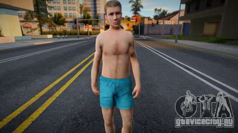 Пляжный мужчина в стиле КР 2 для GTA San Andreas