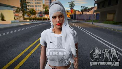 SKIN FEMININA DO INTER для GTA San Andreas