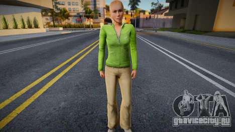 Молодая девушка в стиле КР 2 для GTA San Andreas