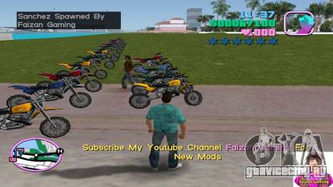 Spawn Sanchez Bike для GTA Vice City