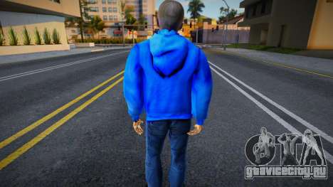 Парень в голубой толстовке в стиле КР для GTA San Andreas