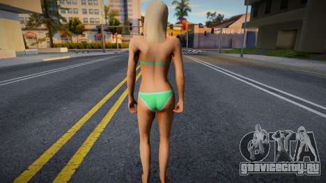 Пляжная девушка в стиле КР 4 для GTA San Andreas