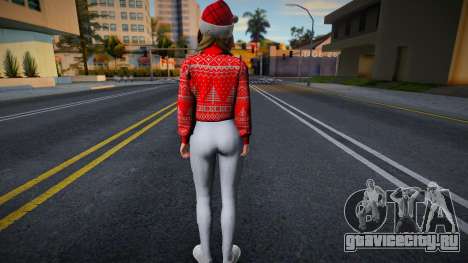 Monica - Christmas Sweater Knitted Leggings v2 для GTA San Andreas