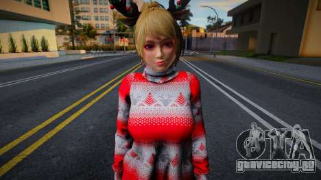 DOAXVV Yukino - Christmas Sweater Dress v1 для GTA San Andreas