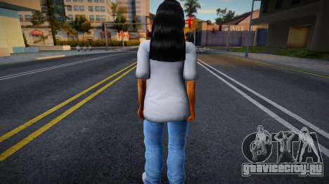 Девушка в белой футболке для GTA San Andreas