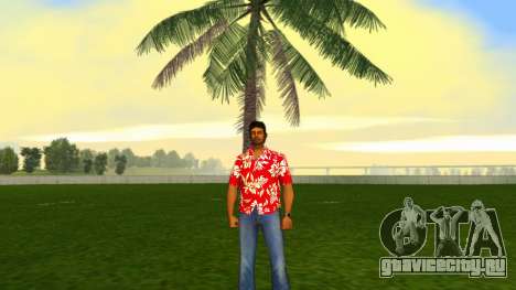 Tommy Vercetti - HD Hawaiian Red Shirt для GTA Vice City