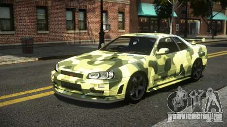 Nissan Skyline R34 R-Sport S6 для GTA 4