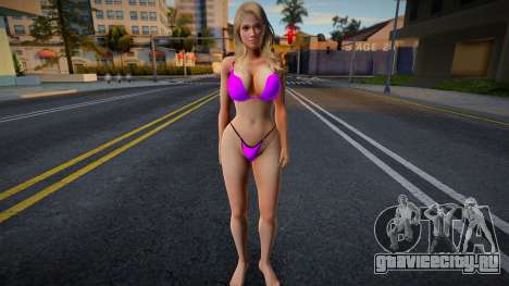 Tina big breasts in a swimsuit для GTA San Andreas