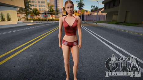 Пляжная девушка в стиле КР 2 для GTA San Andreas