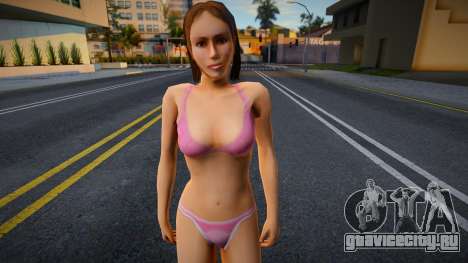 Пляжная девушка в стиле КР 1 для GTA San Andreas