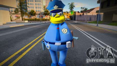 Chief Clancy Wiggum Skin from The Simpsons для GTA San Andreas