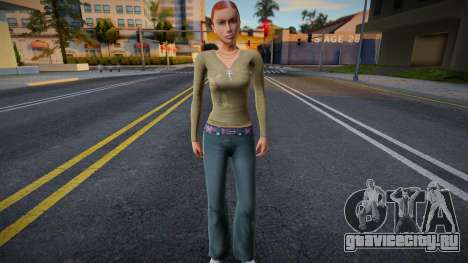 Молодая девушка в стиле КР 3 для GTA San Andreas
