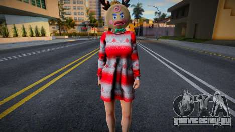 DOAXVV Yukino - Christmas Sweater Dress v2 для GTA San Andreas