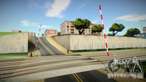 Two Tracks old barrier and without bell для GTA San Andreas
