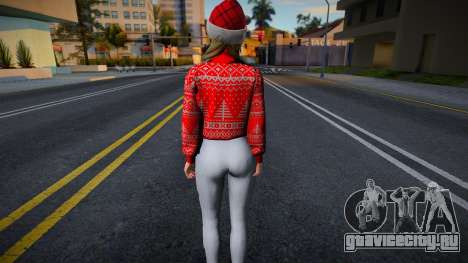Monica - Christmas Sweater Knitted Leggings v1 для GTA San Andreas