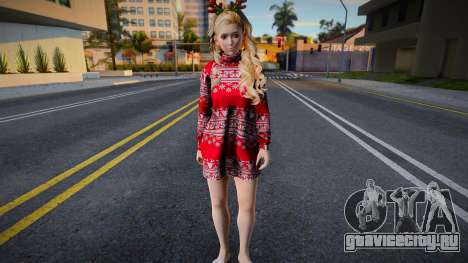 Aerith Gainsborough - Chrismas Sweater Dress v2 для GTA San Andreas