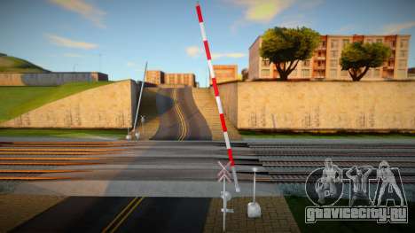 Two Tracks old barrier and with bell для GTA San Andreas