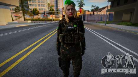 Девушка-военная Бразилии v1 для GTA San Andreas