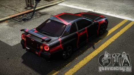 Nissan Skyline R34 R-Sport S8 для GTA 4