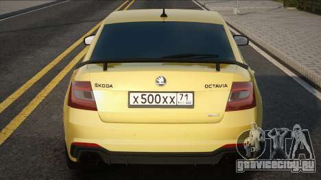 Skoda Octavia RS [Yellow] для GTA San Andreas