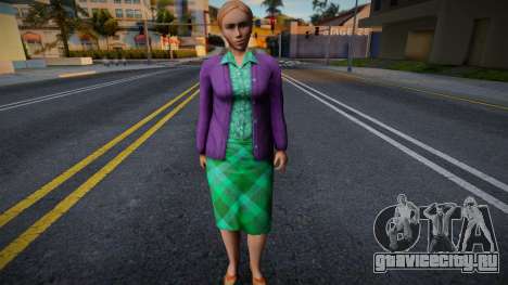 Обычная женщина в стиле КР 1 для GTA San Andreas
