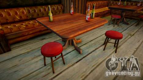 HD Столы и стулья в барах для GTA San Andreas